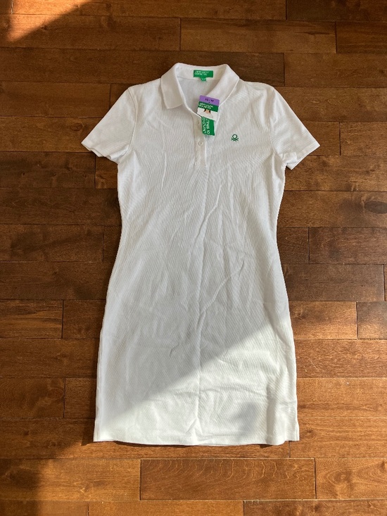 United Colors Of Benetton Dresses & Skirts - White Collared Polo Dress